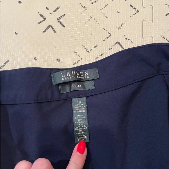 Ralph Lauren Edita‎ wool pants size 10 navy blue - Picture 4 of 5